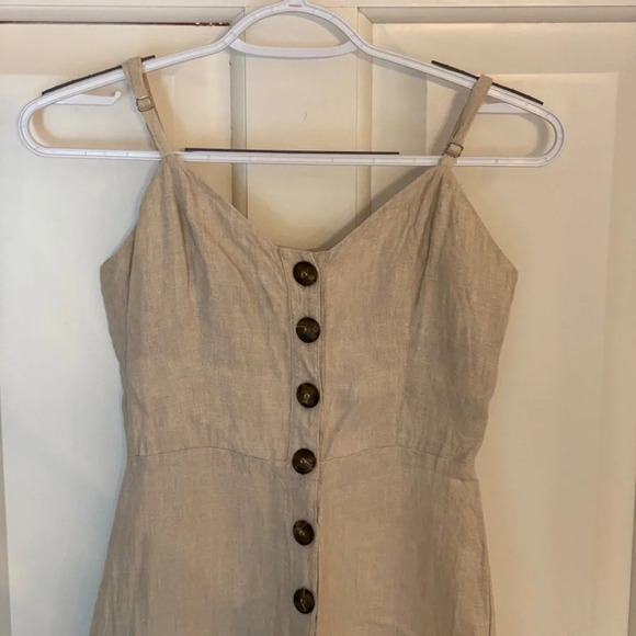 Reformation Torta Linen Jumpsuit in Sand Beige 33599 - Picture 9 of 15